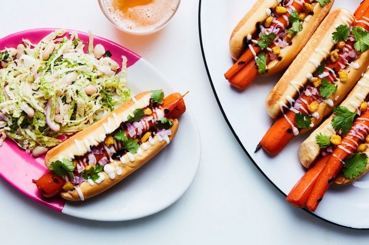 recette carotte hot dog recette facile idées sain vegan