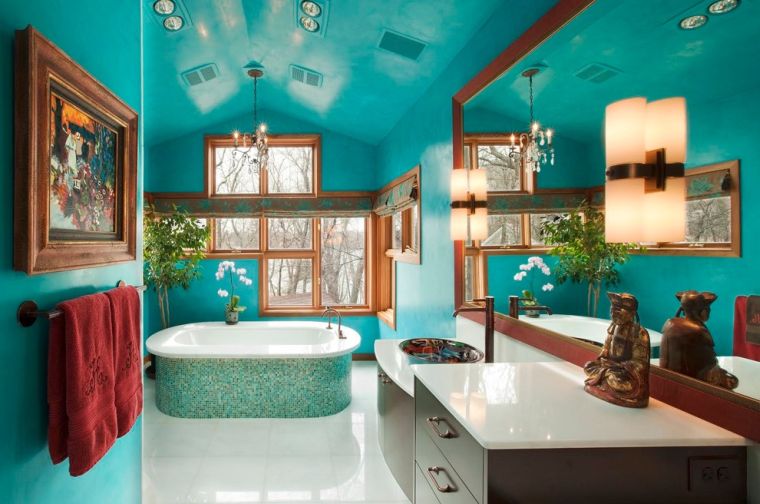 modele-salle-de-bain-chic-couleur-turquoise-idees