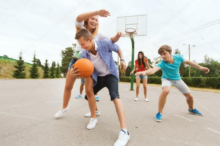 basketball-famille-plein-air