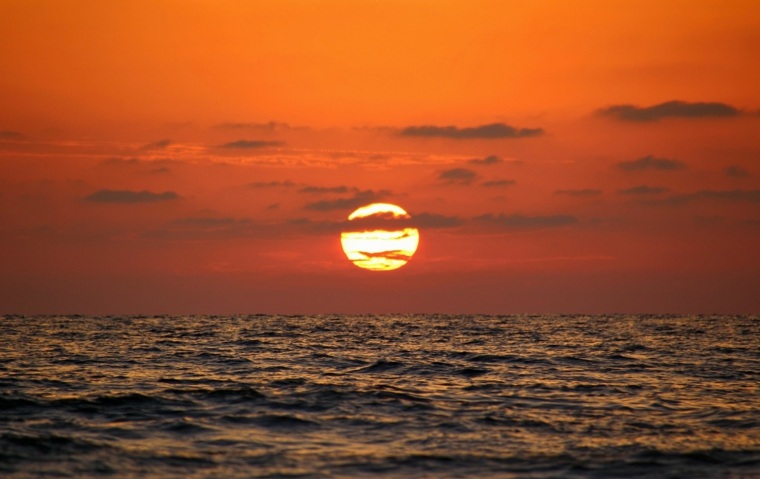 croisière en Méditerranée couchee-soleil-Israel