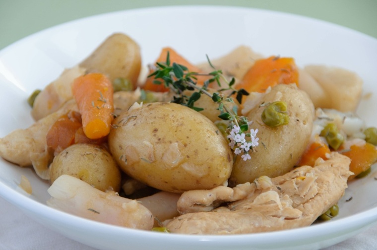 recette avec carottes poulet-legumes-printaniers