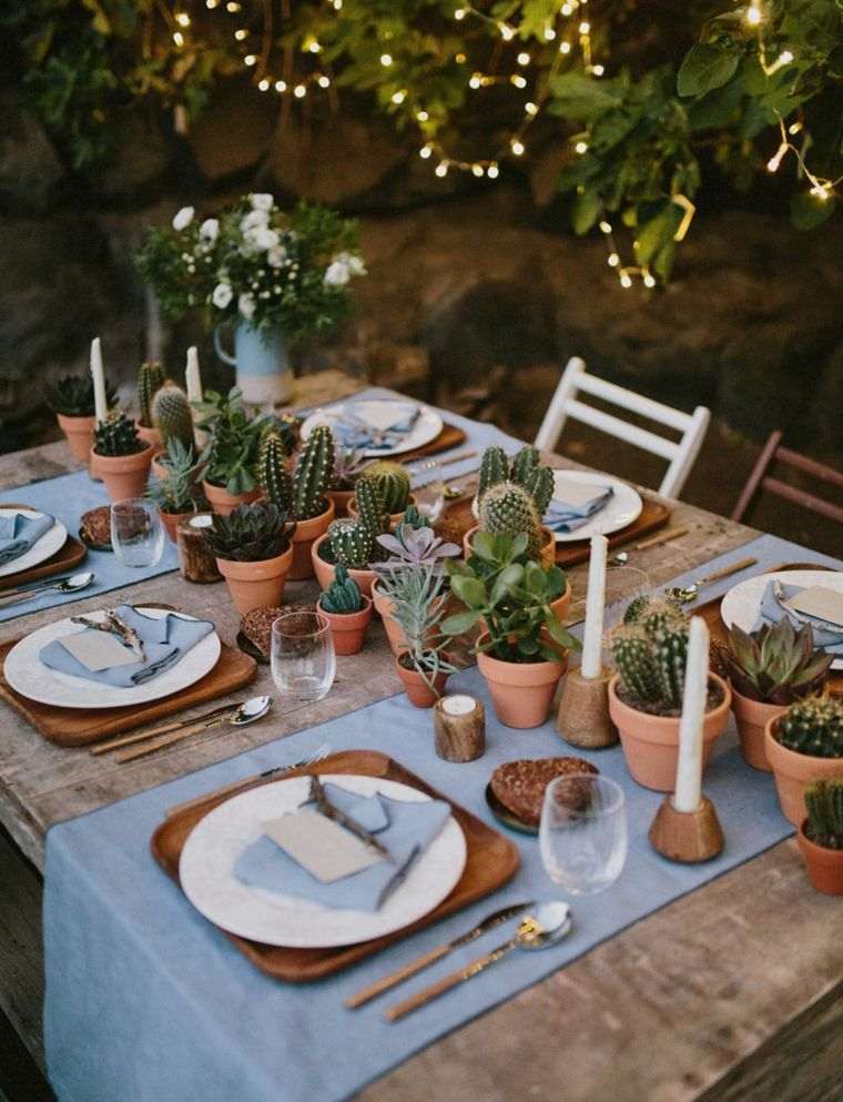 table-mariage-deco-romantique-plantes-succulentes