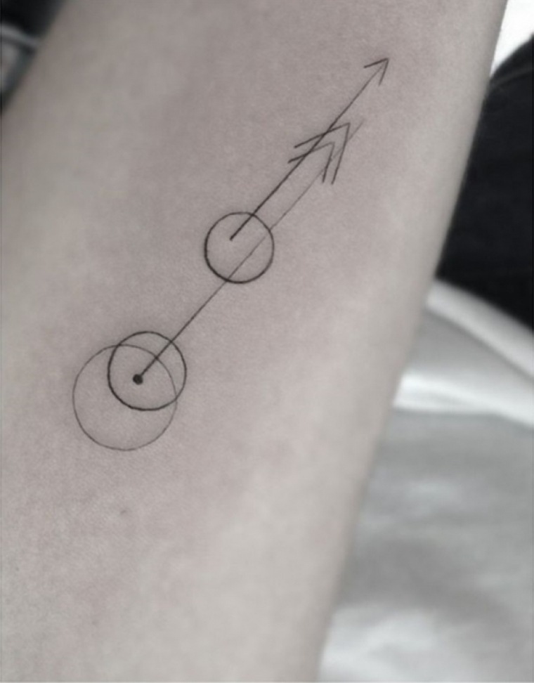 tatouage geometrique minimaliste