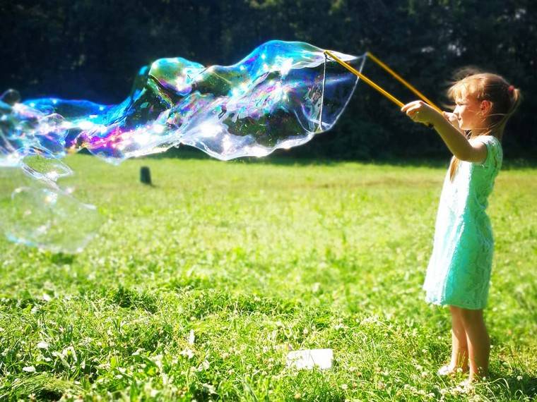 bulles géantes idée activité week-end enfant activité créative
