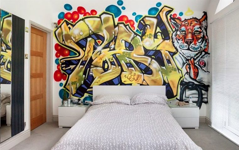 chambre-ado-avec-graffiti