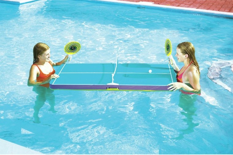 mobilier piscine tennis-table-flottant