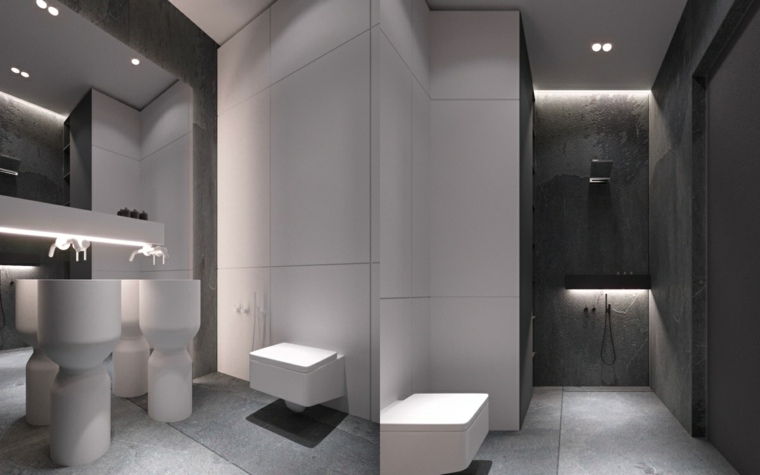 salle de bain design luxe eclairage