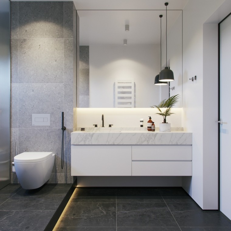 salle de bain design luxe marbre
