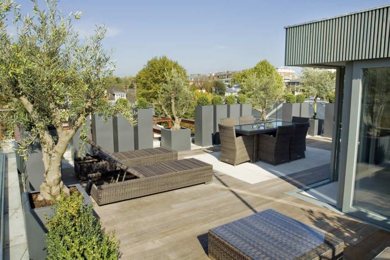 toit terrasse carrelage-imitation-bois-moderne