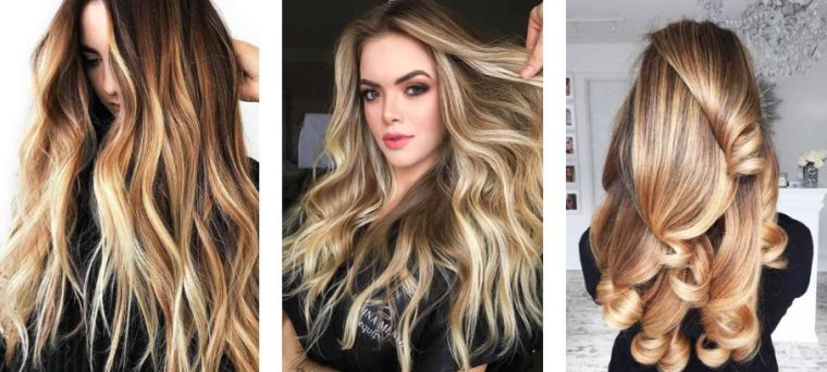 coiffure balayage cheveux coupe-longue-meche-blonde