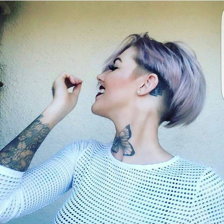 coupe-courte-tendance-femme-2018-tatouage