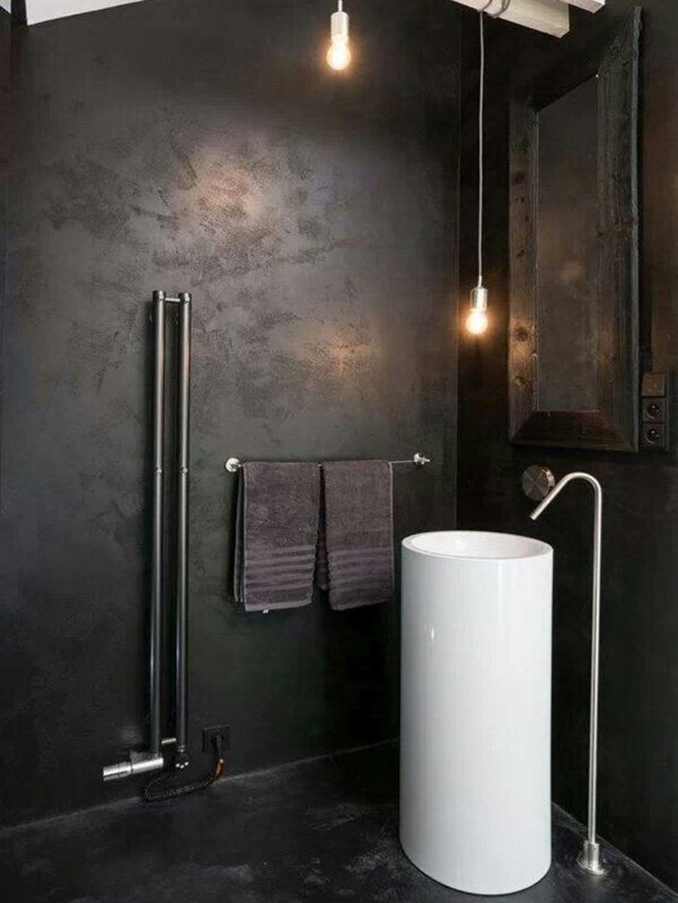 deco-salle-de-douche-petit-espace-peinture-noire