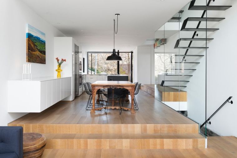 escalier noir verre-sol-bois-peinture-blanche-deco-design-renovation-chou