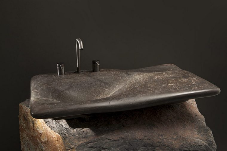 lavabo en pierre miguel-herranz-essence-noir