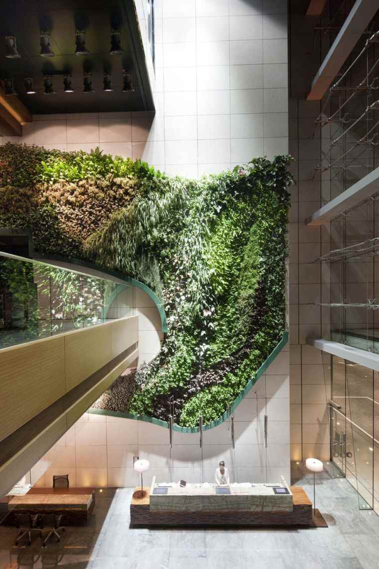 mur végétalisé interieur-deco-moderne-ambiance-nature