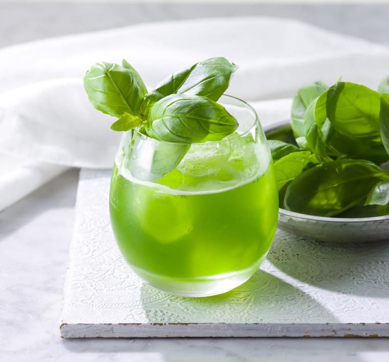 basilic cocktail-frais-plante-verte
