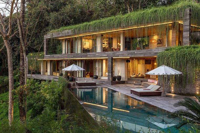 maison moderne design bali vacances de rêve piscine jardin