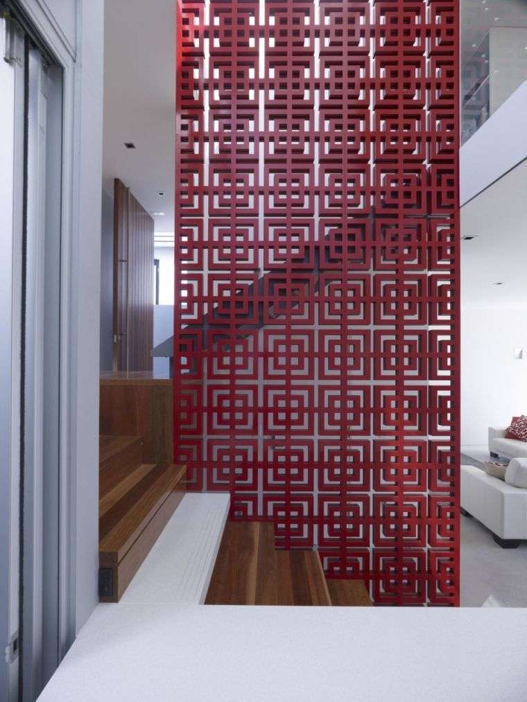 rambarde escalier design-interieur-rouge-marches-bois-carter