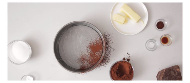 recette gâteau au chocolat sans-gluten-ingredients