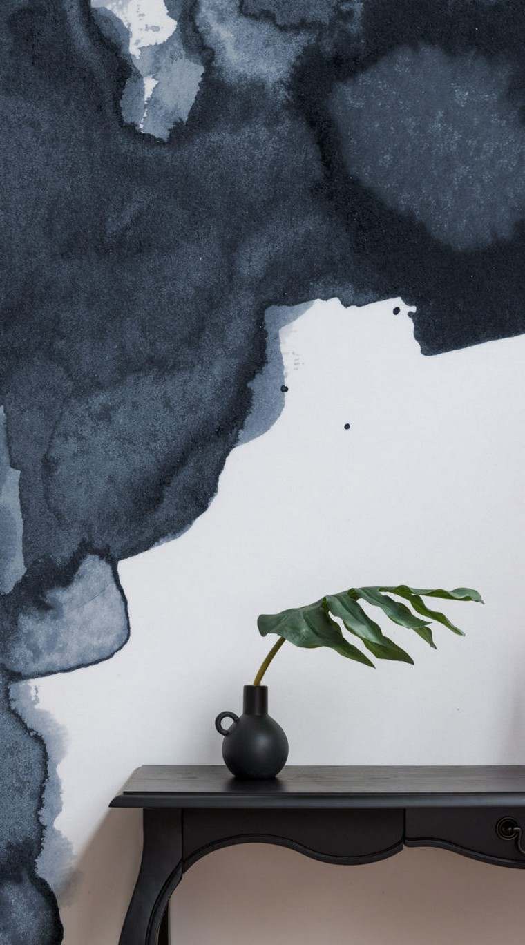 couleur tendance 2018 mur peinture déco vase plante