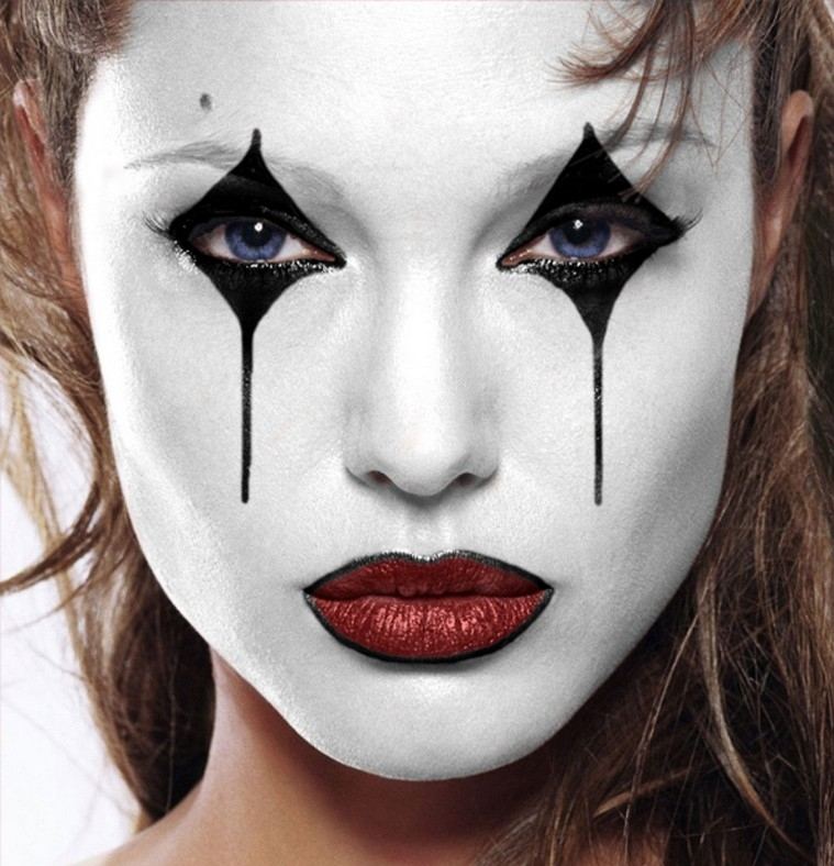 maquillage pour halloween créatif Angelina Joli