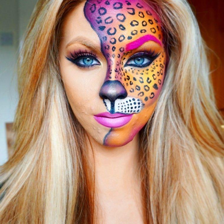 maquillage-halloween-femme-chat-tigresse