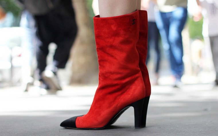 mode femme automne 2018 chaussures rouges idée look tendance