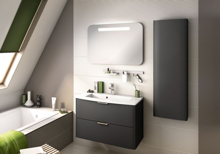 salle de bain tendance deco-couleur-noir-vert-aloe