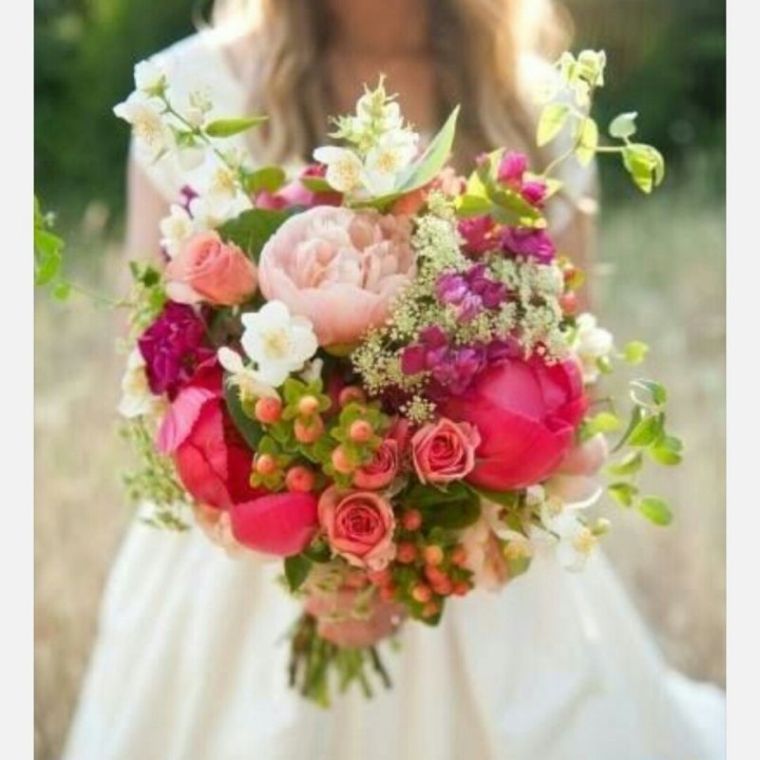 bouquet de mariée original idee-pivoine-rose