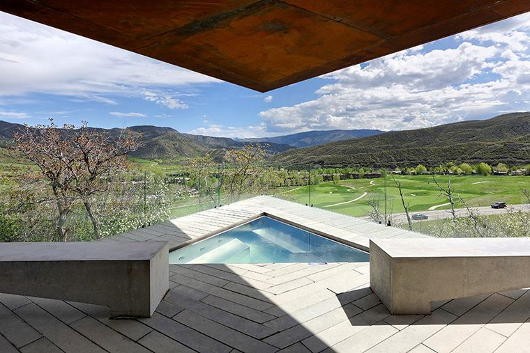 grande maison moderne skylab-owl-creek-residence-colorado-piscine