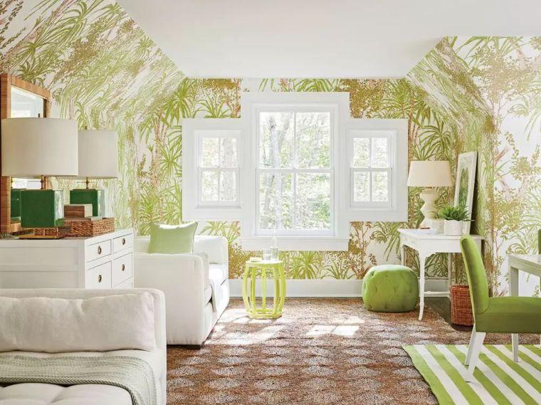 papier-peint-motif-floral-plante-verte-tendance-deco