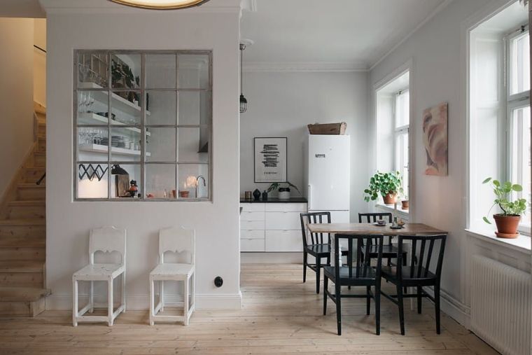 cuisine design scandinave espace ouvert