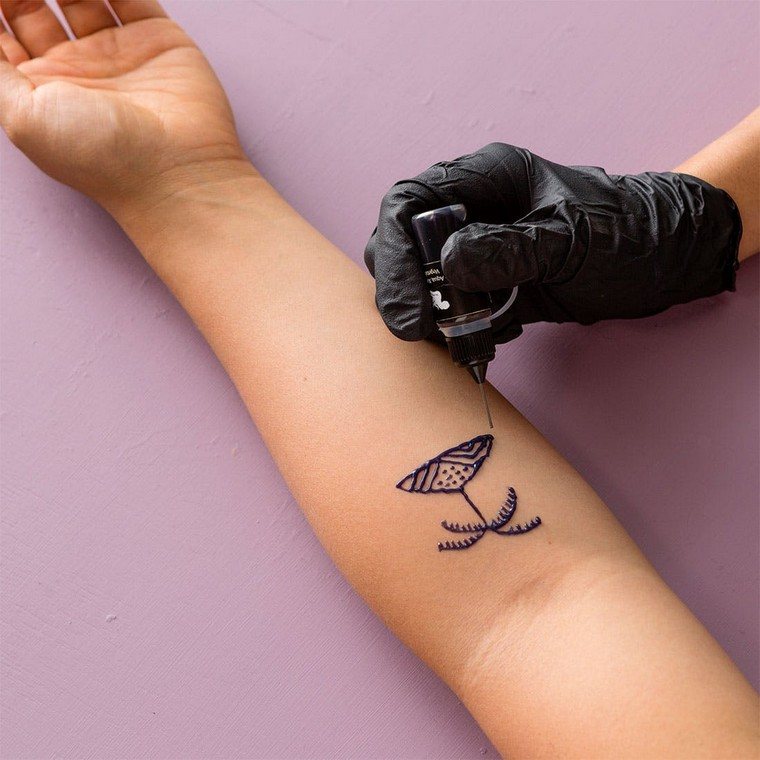 tatouage temporaire tatouage éphémère photo palme idée