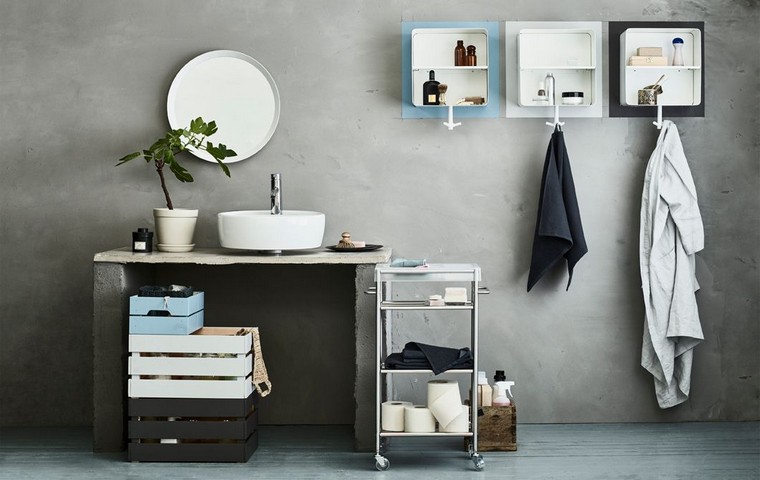 salle de bain Boîte Knagglig IKEA idée rangement espace diy intérieur
