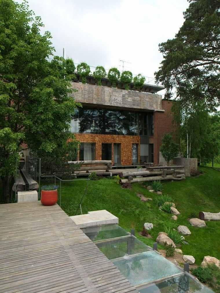 aménagement paysager idée jardin terrasse balcon 