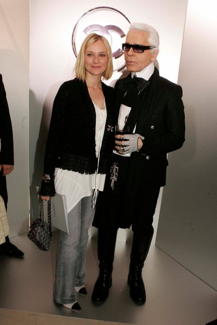 Karl Lagerfeld Diane Kruger Chanel