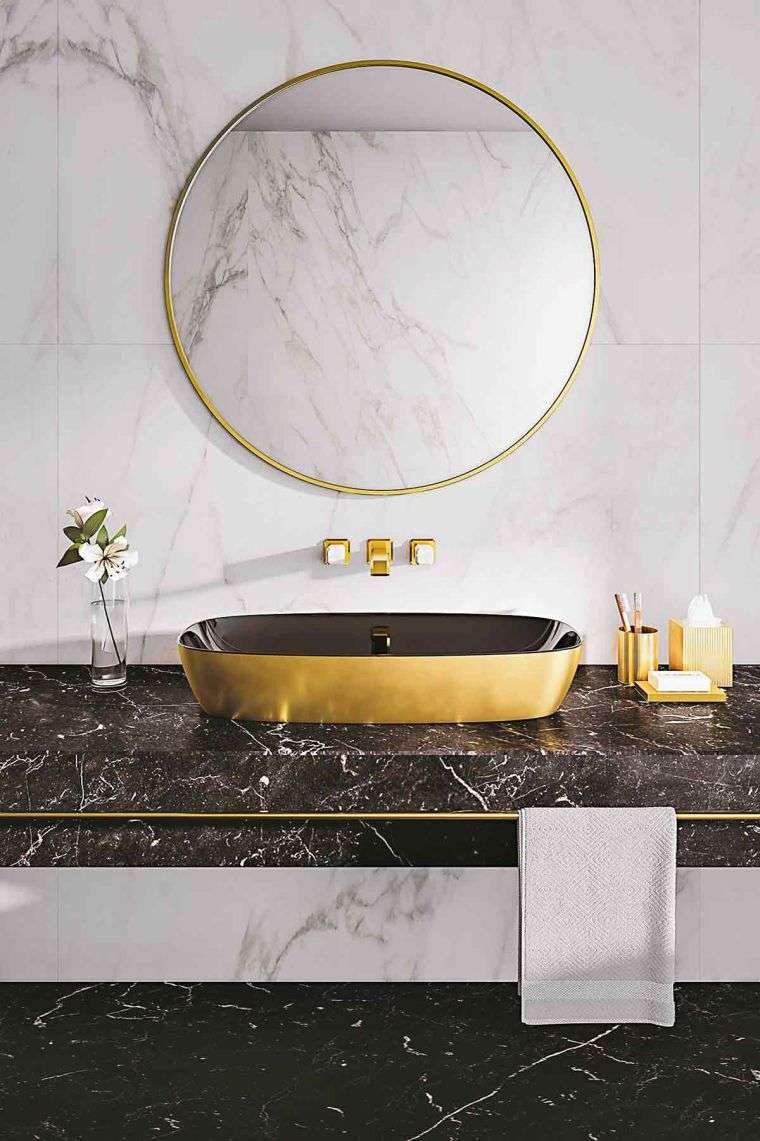 déco salle de bain marbre de luxe