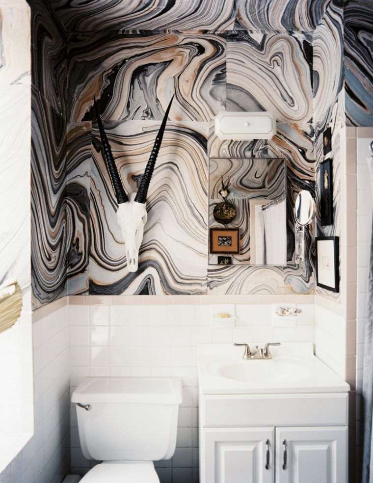 déco salle de bain marbre moderne