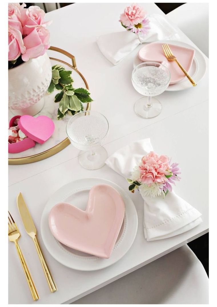 déco table st valentin idee chic