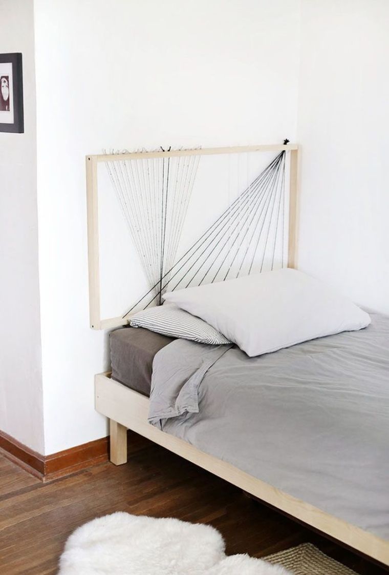 diy tete de lit simple avec corde