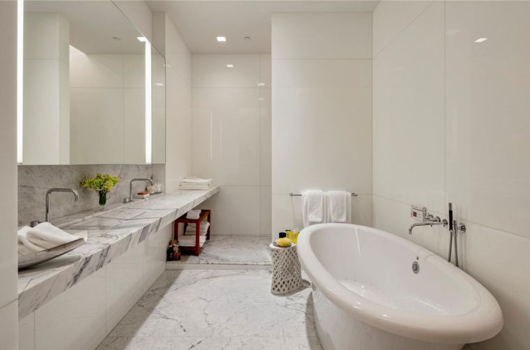 salle de bain - idee deco en marbre