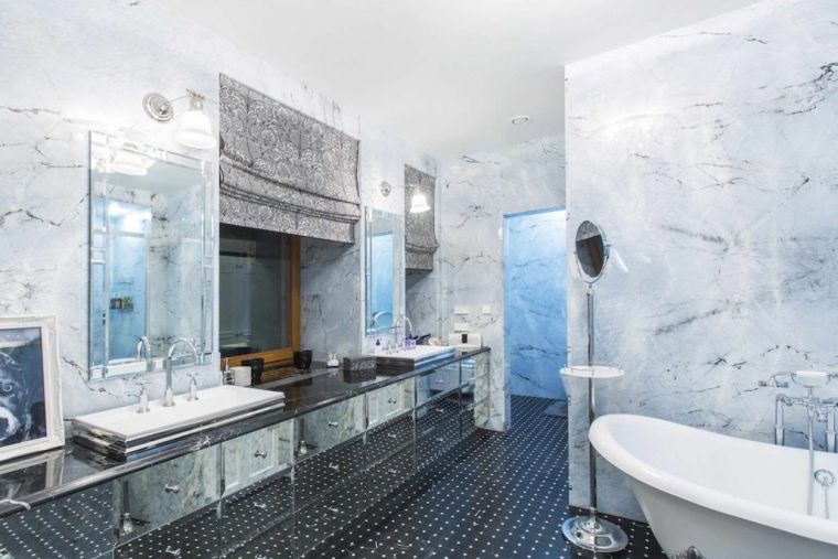 salle de bain de luxe et deco en marbre