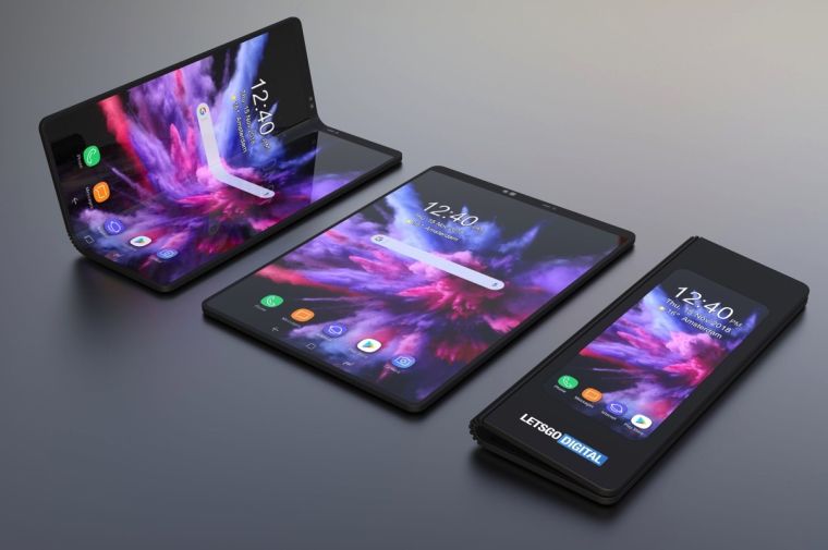samsung galaxy pliable smartphone tablette 