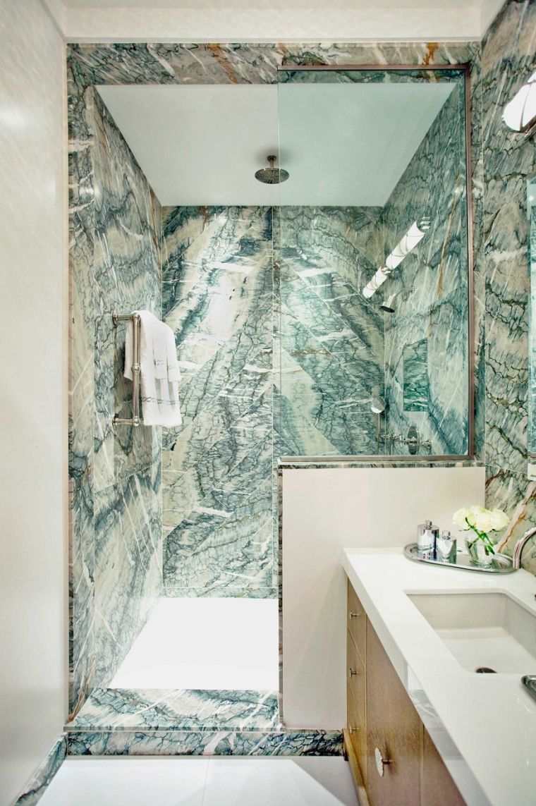 déco salle-de bain marbre vert images