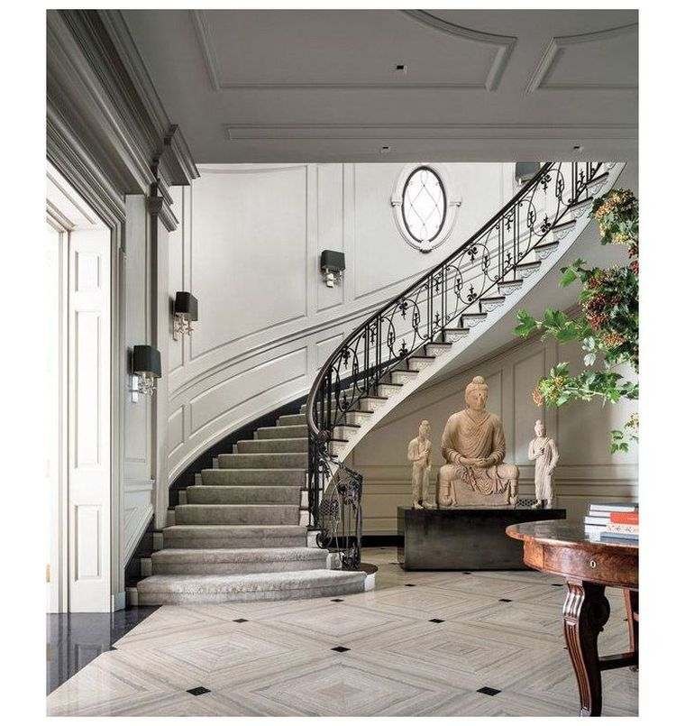 escalier moderne pour interieur en marbe