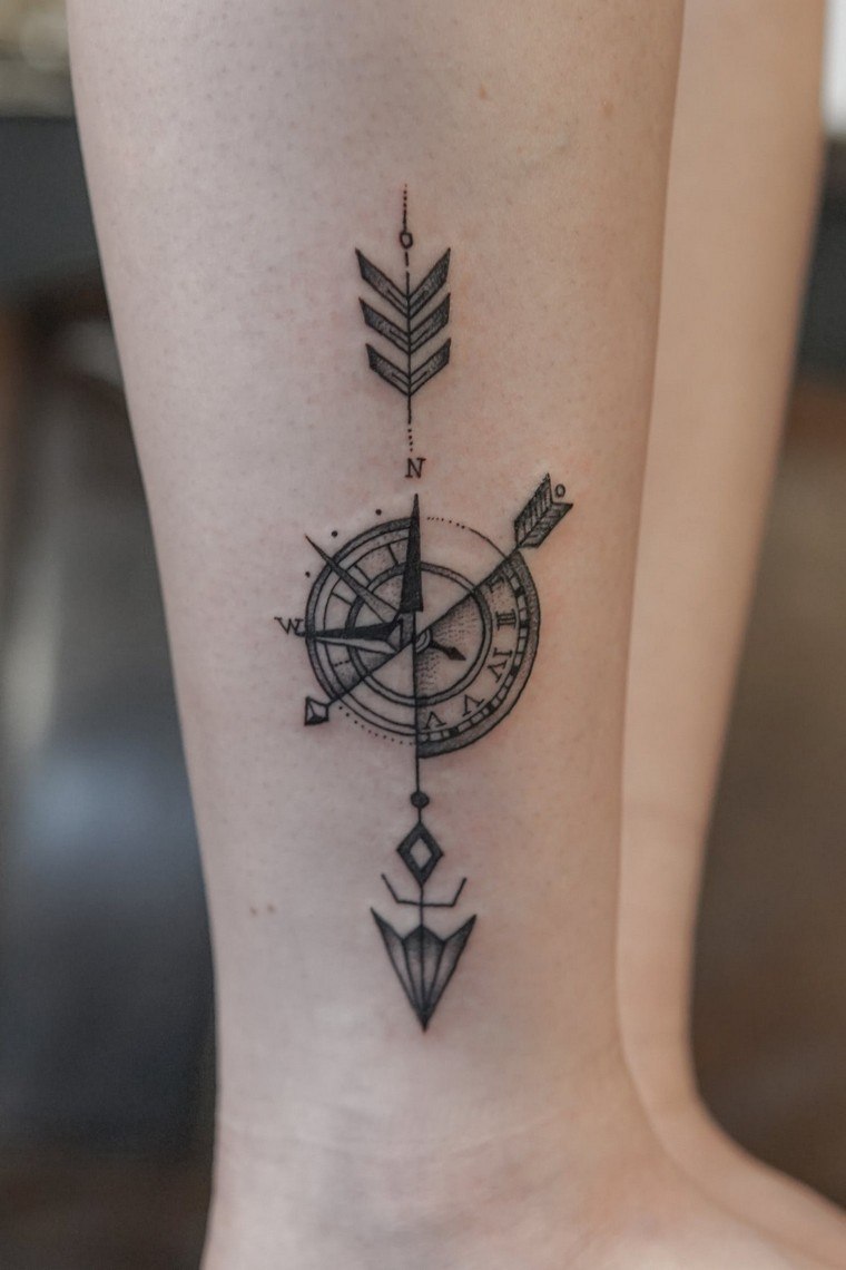 tatouage avant bras tatouage compas