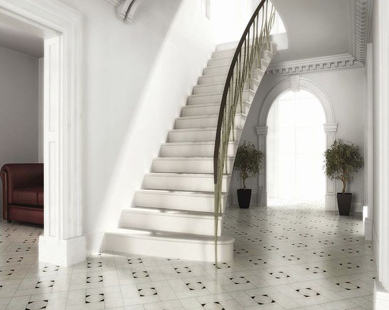 escaliers en marbre modernes