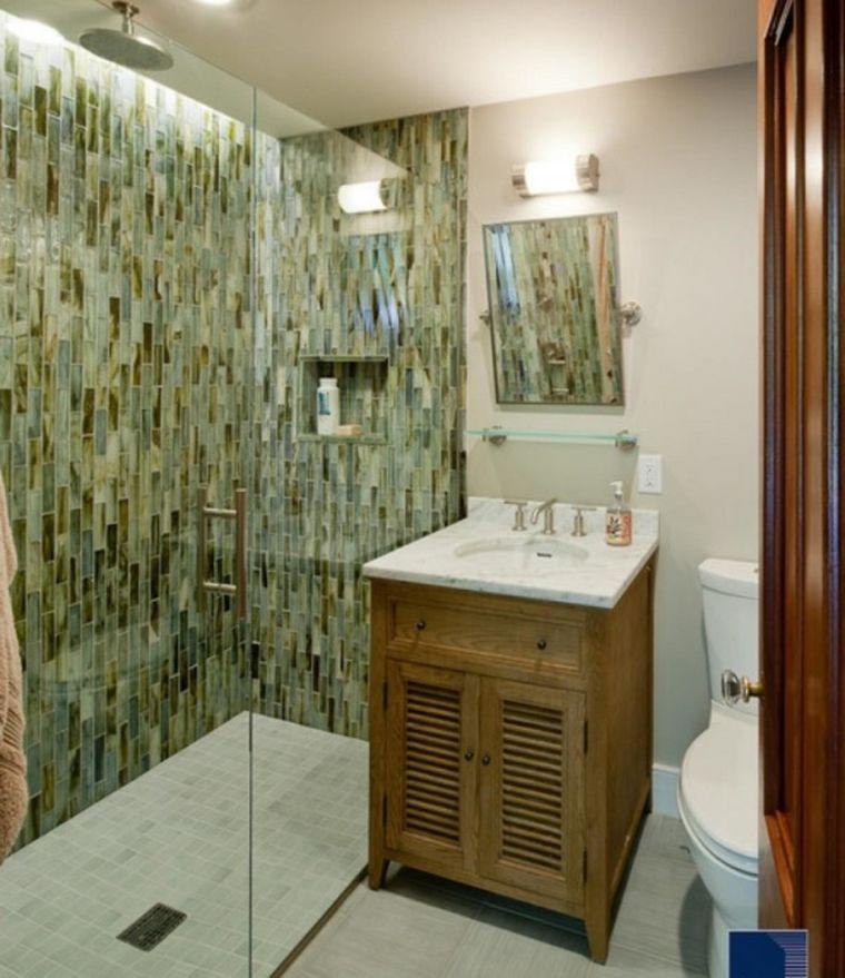 salle de douche deco tendance marbre vert