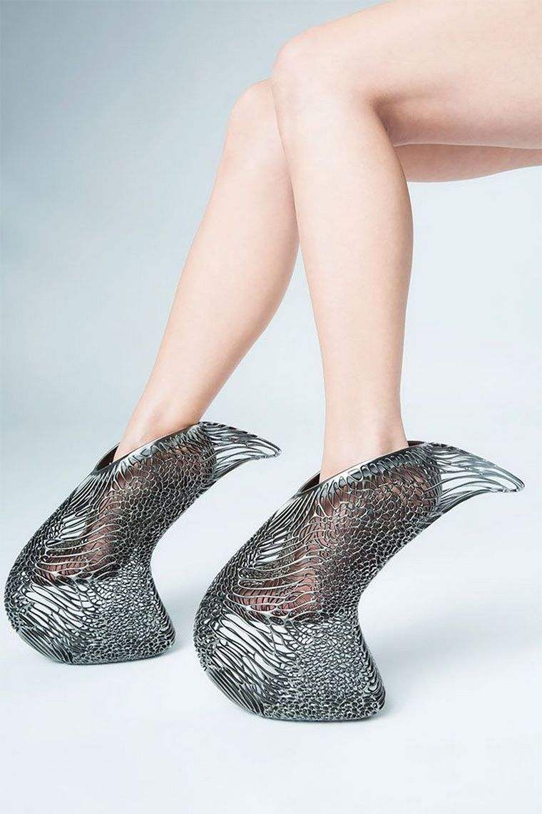 Ica Kostika Exobiology 3D chaussure haute sans talon imprimée mycélium