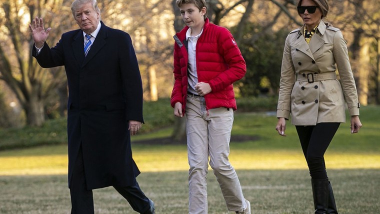 Trump et Melania leur fils